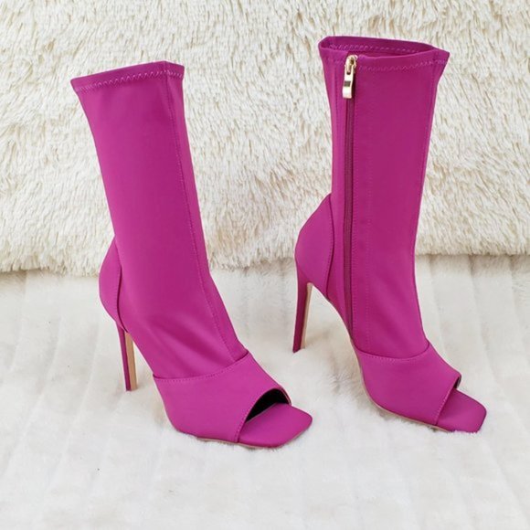 Berry Heeled Boots - Picture 12 of 12